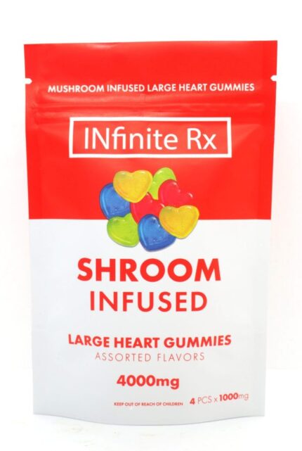 INfinite Rx’s Shroom Infused Large Heart Gummies Edibles