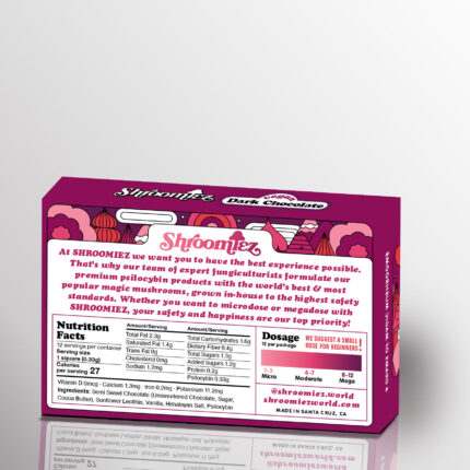 Shroomiez Vegan Dark Mushroom Chocolate Bar - 4g Psilocybin